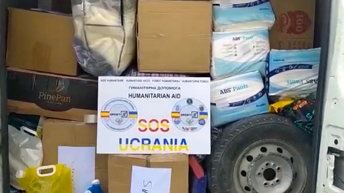 Las asociaciones de jubilados de la Guardia Civil y Policía Nacional envían ayuda a Ucrania