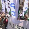 Funcionarios y policías se concentran frente a MUFACE en contra de los recortes sanitarios de los mutualistas