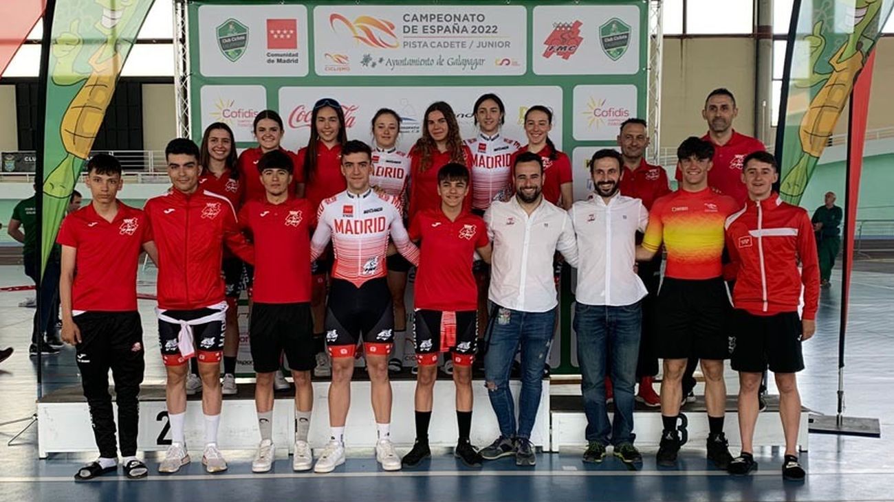 La Selección madrileña de pista cadete y junior, sobresaliente en los Nacionales de Galapagar