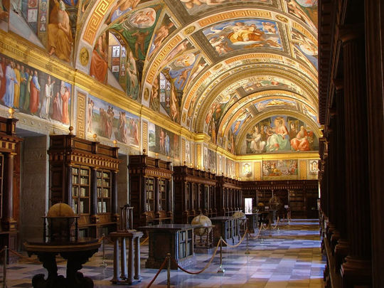 Sala de los Frescos de la Biblioteca del Real Monasterio de San Lorenzo de El Escorial / PATRIMONIO NACIONAL