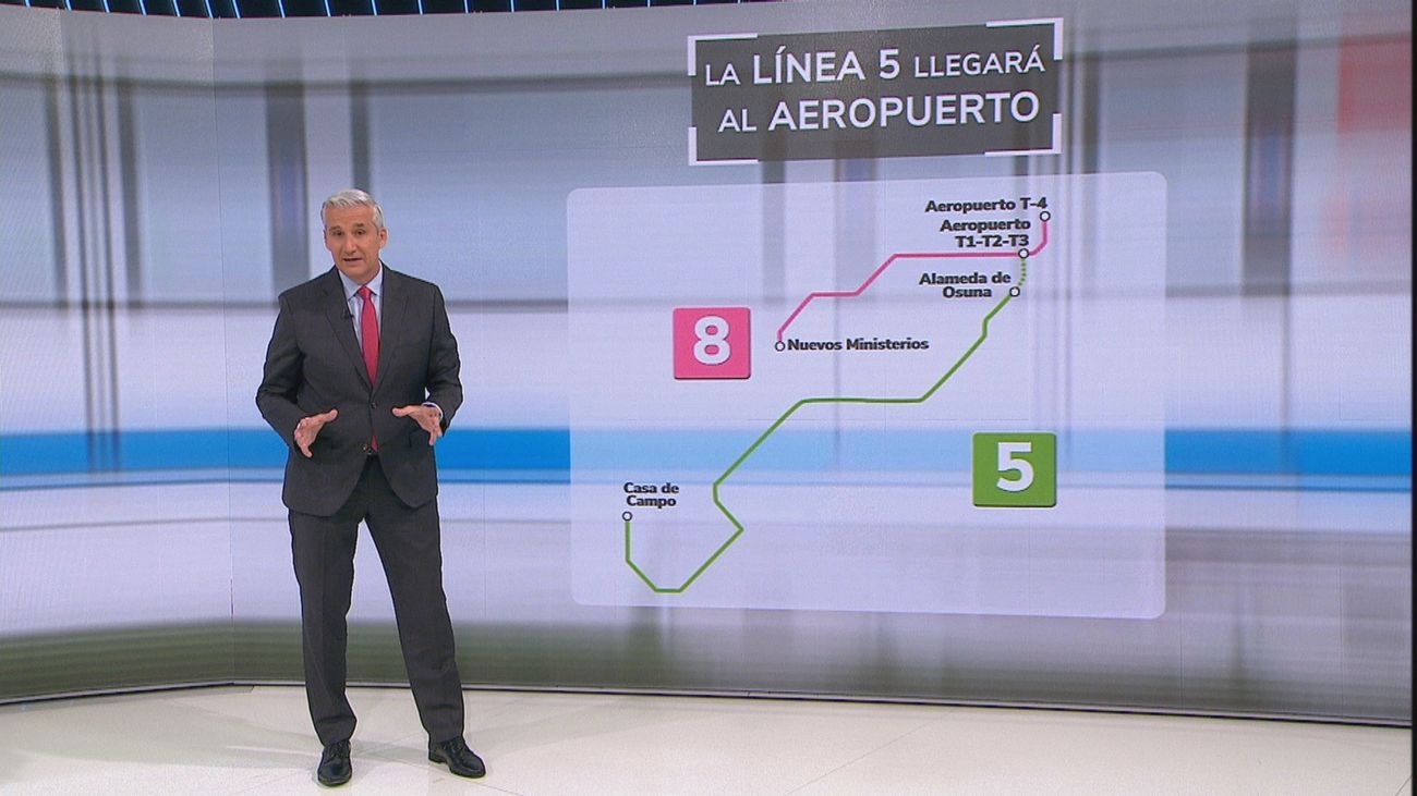 La línea 5 de Metro de Madrid 'llegará' también al aeropuerto de Barajas desde Alameda de Osuna