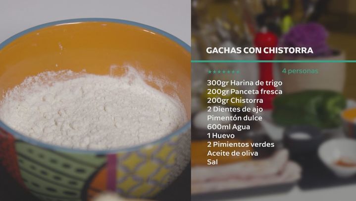 Receta de gachas con chistorra