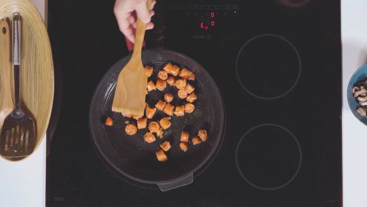 Receta de gachas con chistorra