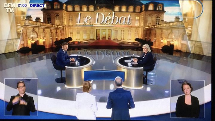 Debate entre Macron y Lepen / BFM TV
