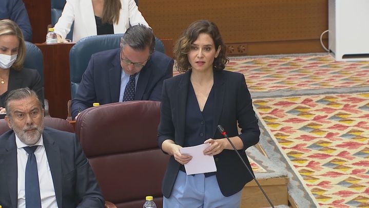 La presidenta regional, Isabel Díaz Ayuso / TELEMADRID