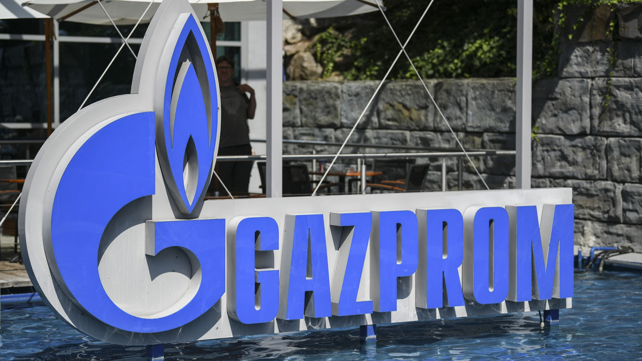 Logo de la empresa gasista rusa Gazprom