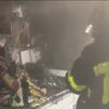 Una mujer intoxicada leve al incendiarse su cocina en Pinto
