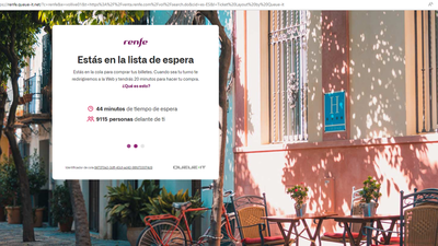 La web de Renfe saturada por la promoción de billetes a 15 euros