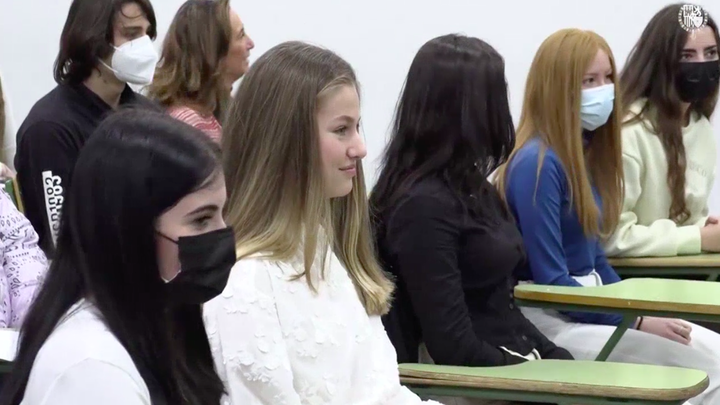 Princesa Leonor en el acto sobre seguridad en Internet / Telemadrid