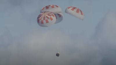 La primera misión espacial privada regresa a la Tierra desde la Estación Espacial Internacional