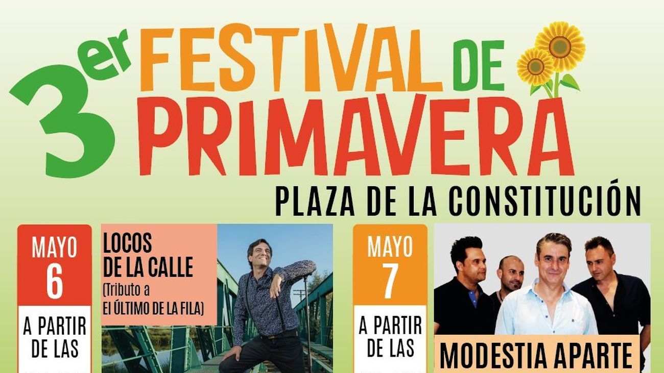 Arganda del Rey celebrará el III Festival de Primavera del 6 al 8 de mayo