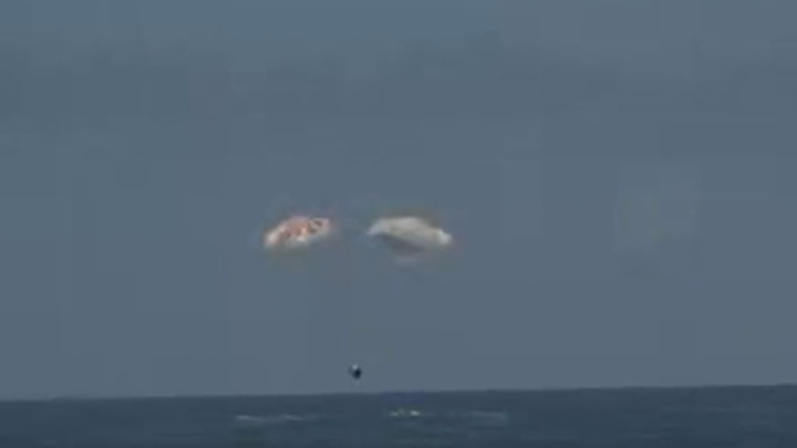 Amerizaje de la cápsula Dragon / SpaceX