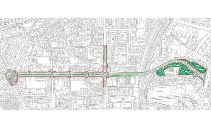 Mapa de la remodelación de Doctor Esquerdo y su entorno / Ayuntamiento de Madrid