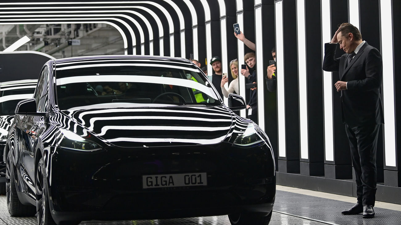 Elon Musk, CEO de Tesla, asiste a la inauguración de la fábrica de Tesla en Berlín Brandeburgo