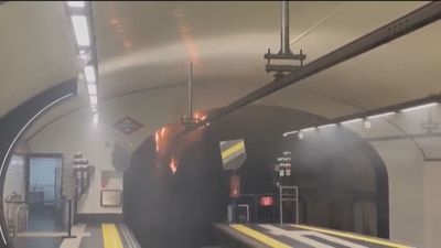 Susto en la estación de Metro de Cuatro Caminos con un pequeño incendio