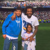 La alegría de Marcelo con sus hijos, el más laureado de la historia del Real Madrid