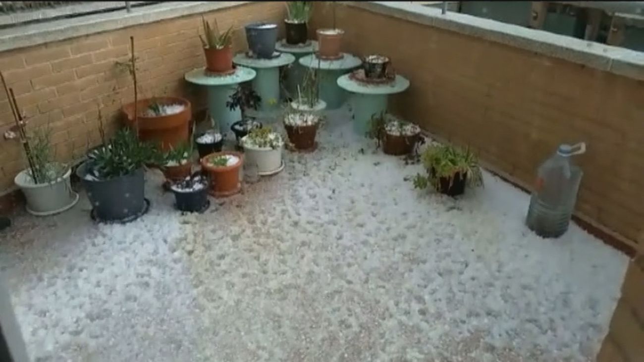 El 2 de mayo en el que el granizo vistió de blanco casi todo Madrid
