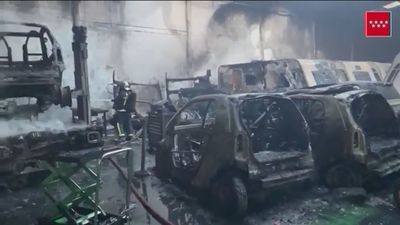 El incendio de Algete comenzó en la batería de un coche eléctrico, que se habría recalentado