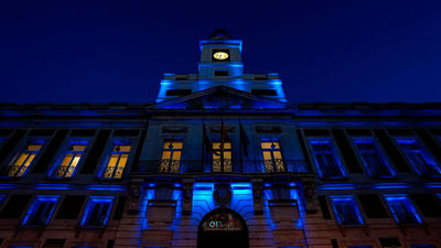 La Real Casa de Correos y Cibeles se iluminan de azul por el Día Mundial de la Hipertensión Pulmonar