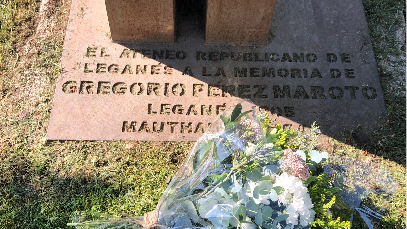 Monumento y homenaje al vecino Gregorio Pérez Maroto, muerto en Mauthausen
