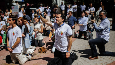 Una marcha antiabortista en Madrid reclama que "Rezar no es delito"