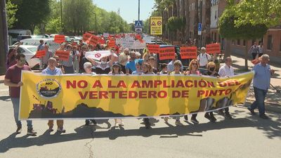 Manifestación en Getafe contra la ampliación del vertedero de Pinto