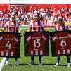 Amanda Sampedro, Silvia Meseguer y Laia Aleixandri, homenajeadas en su adiós al Atleti