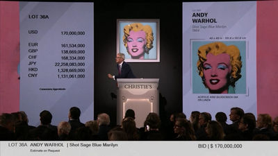 Se vende por 184 millones un retrato de Marilyn Monroe de Warhol y se convierte en la obra más cara del siglo XX
