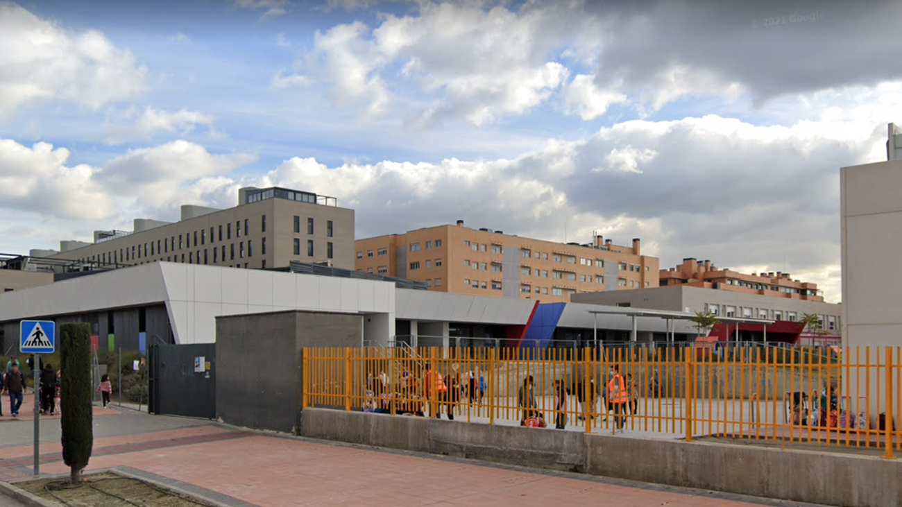 Colegio Miguel Cervantes de Getafe junto al que se construirá la escuela infantil pública