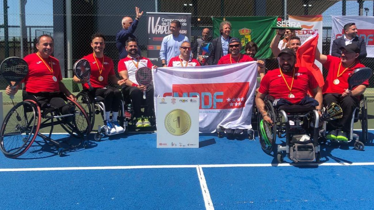 Madrid se adjudica el Campeonato de España de pádel en silla de ruedas