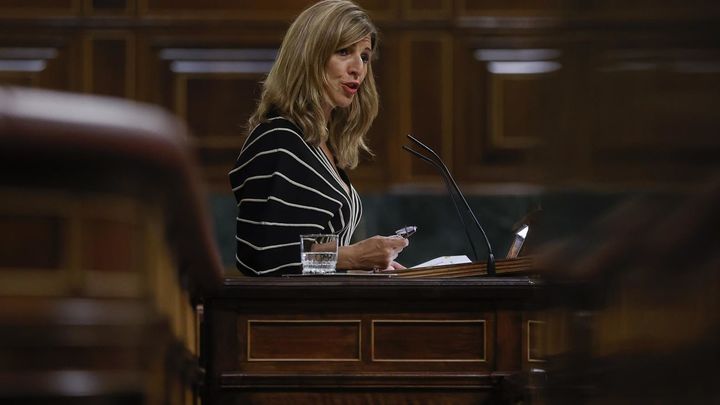 La vicepresidenta segunda y ministra de Trabajo, Yolanda Díaz, / EFE