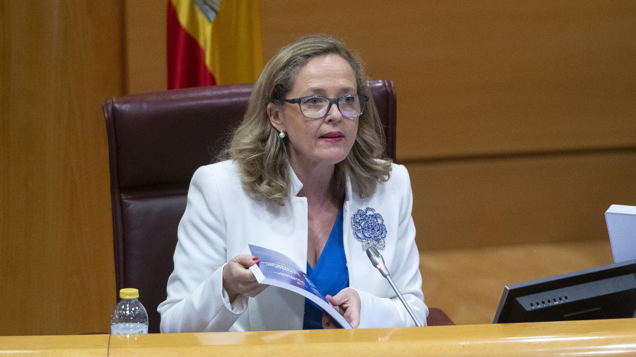 Miguel Garrido, presidente de CEIM ‘plantado’ por Nadia Calviño en la foto: “Me pareció extraño, pero que cada uno haga lo que quiera”