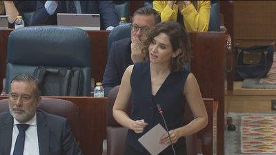 Ayuso a Mónica García: "Si no soporta la presión de quedar en evidencia en cada pleno, como dice el PSOE, sea sustituida"