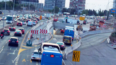 Tráfico fluido tras abrir el primer paso inferior del Nudo Norte