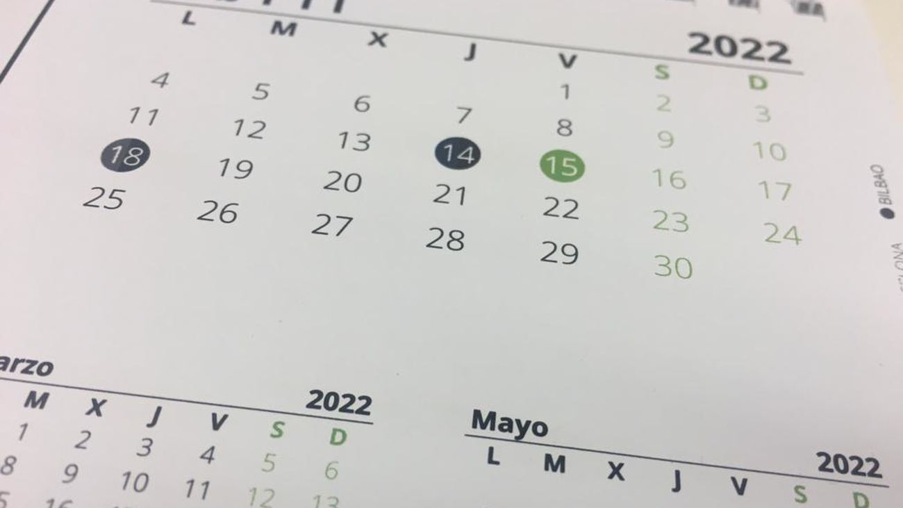 Calendario 2022
