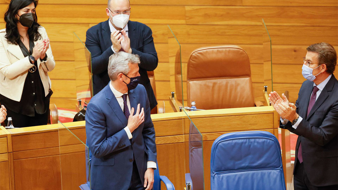 Alfonso Rueda investido presidente de la Xunta de Galicia en sustitución de Feijóo