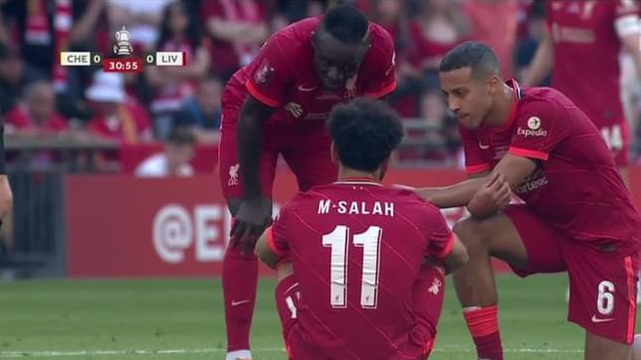 ¡Salah lesionado! la estrella del Liverpool podría perderse la final de la Champions
