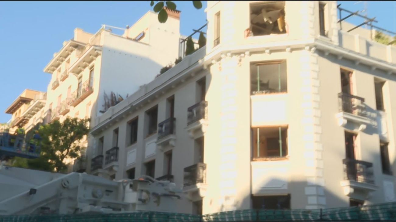 Comienza la retirada de los forjados afectados en la explosión de General Pardiñas