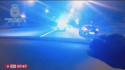 Unos atracadores impactan contra una fachada en Carabanchel tras una persecución policial