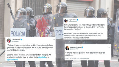 Las redes sociales arden por las declaraciones de Sánchez al llamar "piolines" a miembros de la Policía y Guardia Civil