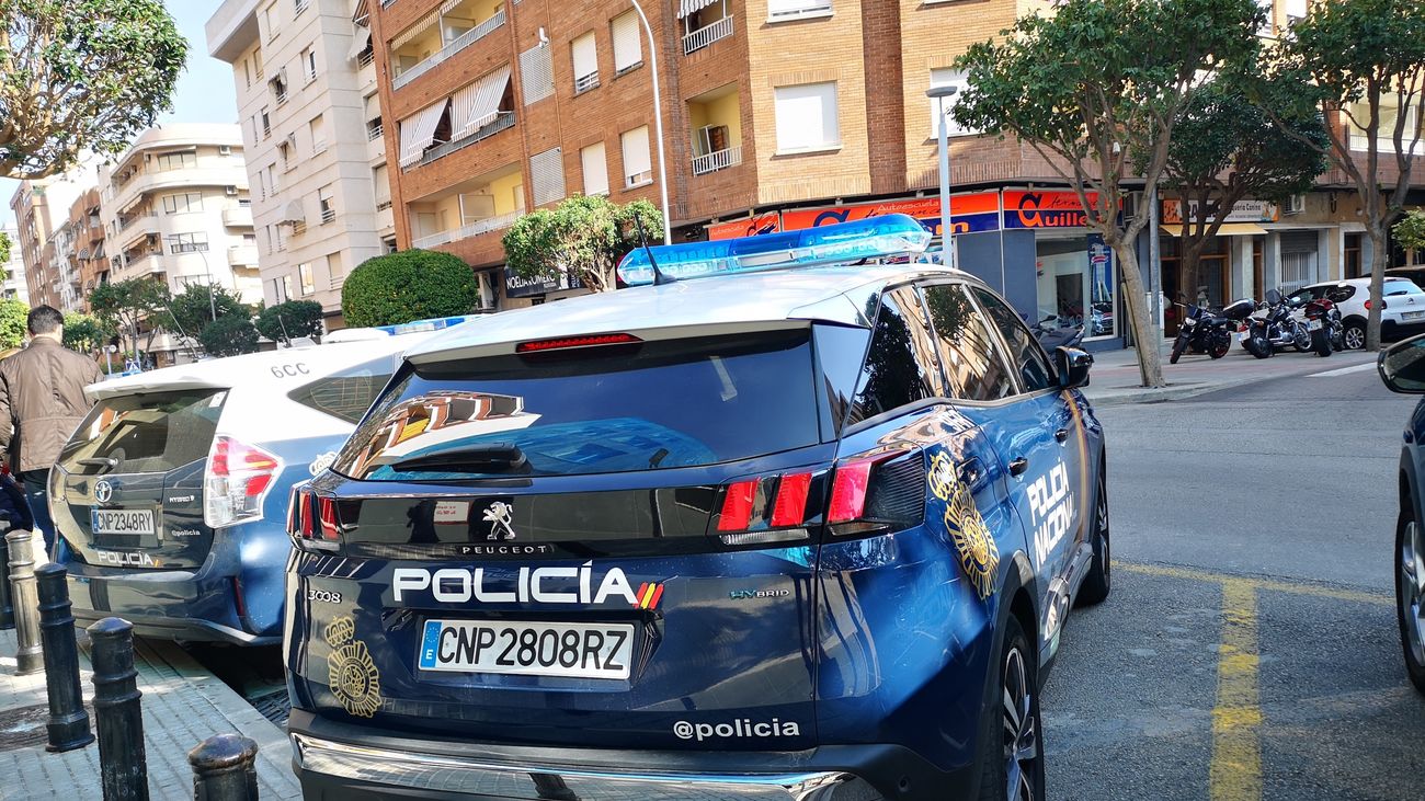 Coche de la Policía Nacional en Valencia