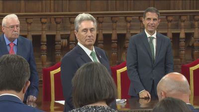Toma de posesión del nuevo rector de la Universidad de Alcalá, José Vicente Saz