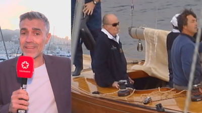 Máxima expectación ante la llegada del rey Emérito a Sanxenxo