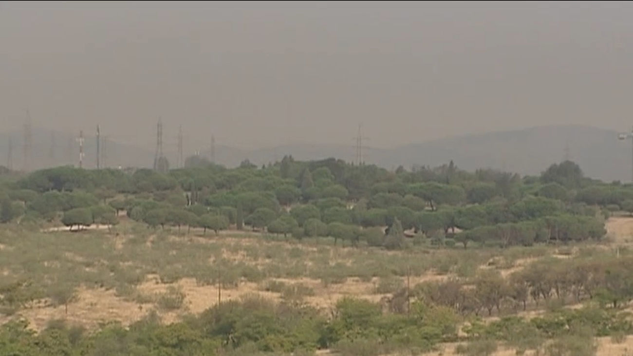 Madrid que vuelve a teñirse de naranja  con la calima procedente del Sáhara