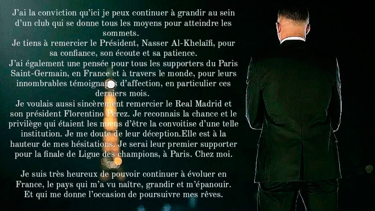 ¿Qué le dijo Mbappé al Madrid
