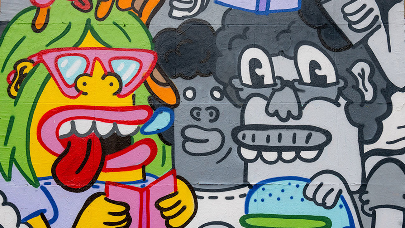 'Reading colors', la obra ganadora del concurso de arte urbano Calle 2022, un elogio a la lectura