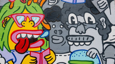 'Reading colors', la obra ganadora del concurso de arte urbano Calle 2022, un elogio a la lectura