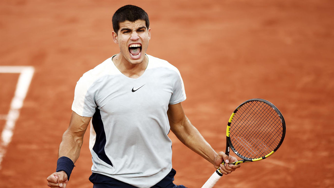 Un gigante Alcaraz salva un partido que tenía perdido con Albert Ramos