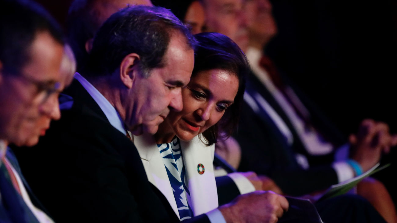 La ministra de Industria,  Comercio y Turismo, Reyes Maroto, en la inauguración de Madrid Platform