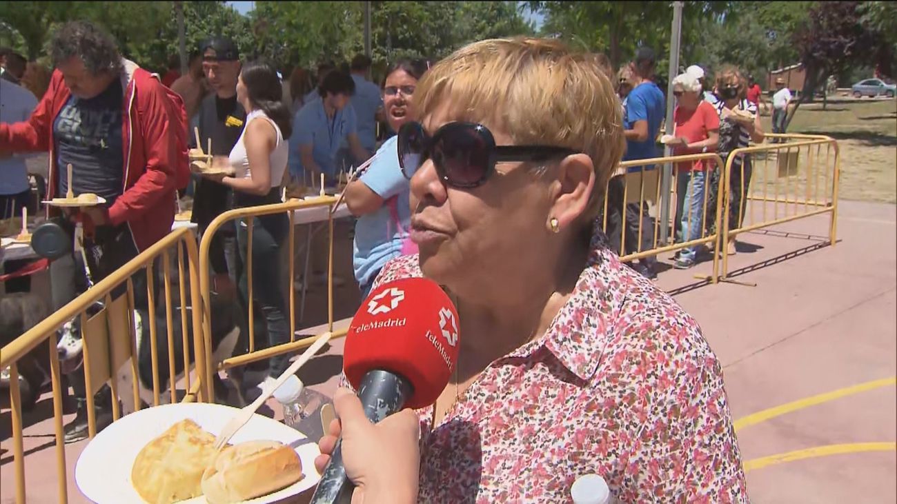 Un aperitivo de las fiestas de Getafe con 300 raciones de tortilla de patata